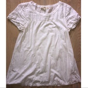 White urban flax tee short sleeve